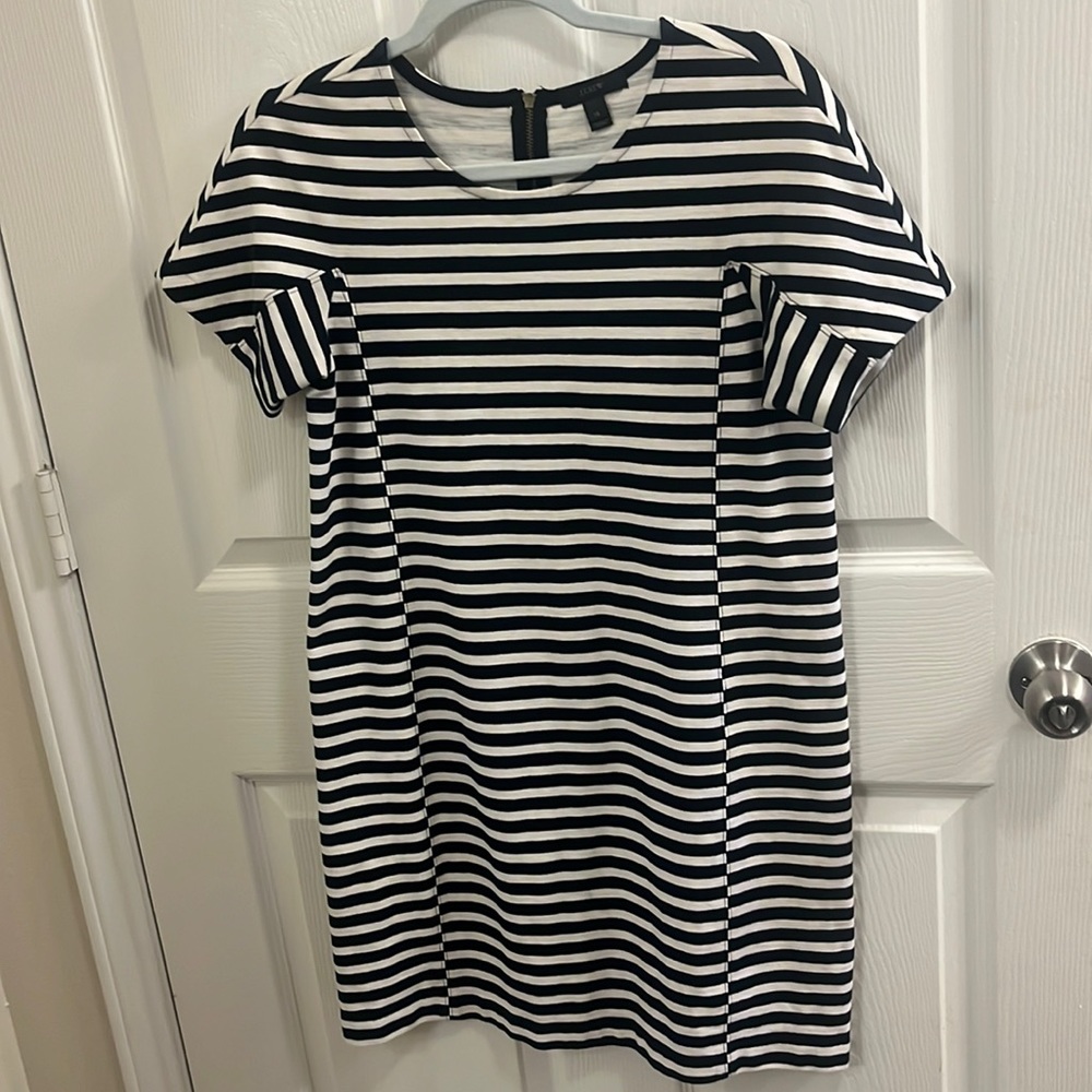 J.crew midi striped dress